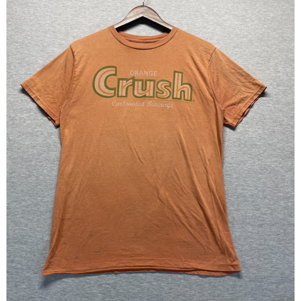 Savvy Orange Crush Carbonated Beverage T Shirt Unisex M Orange Graphic Print